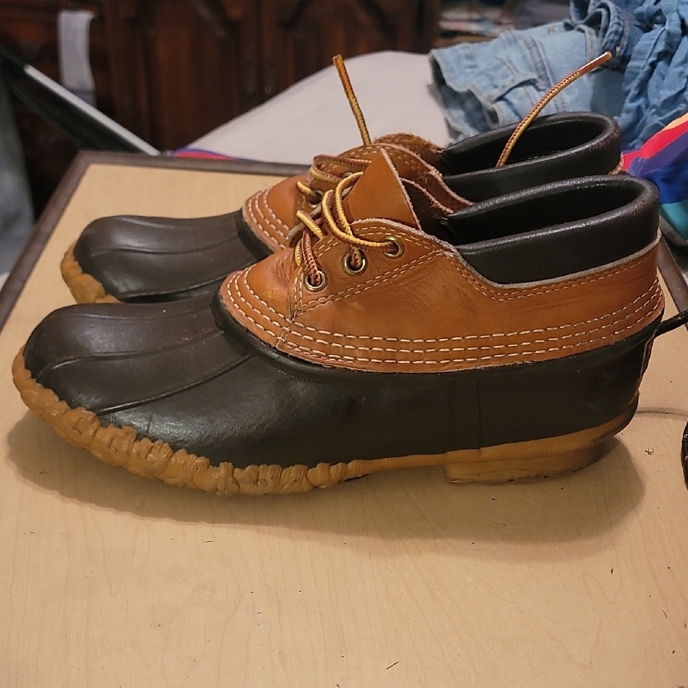 Brown and Black Duck Boots - Picture 2 of 4